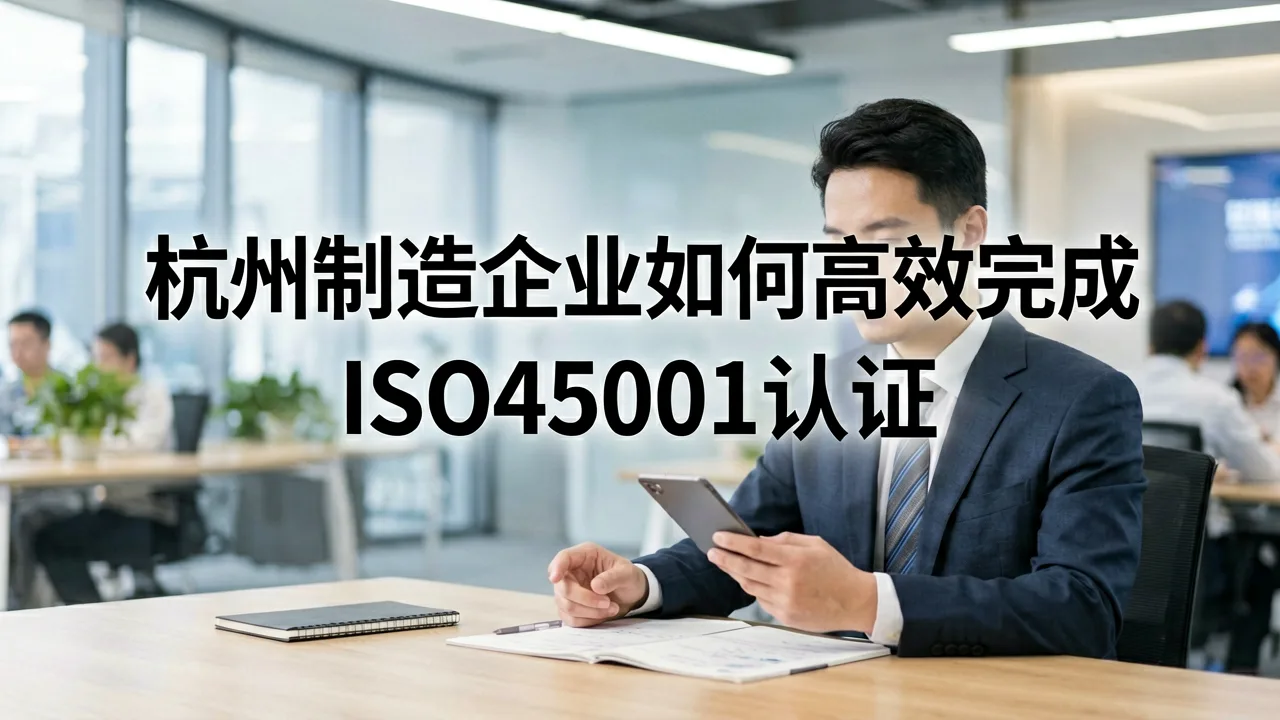 杭州制造企业如何高效完成ISO45001认证